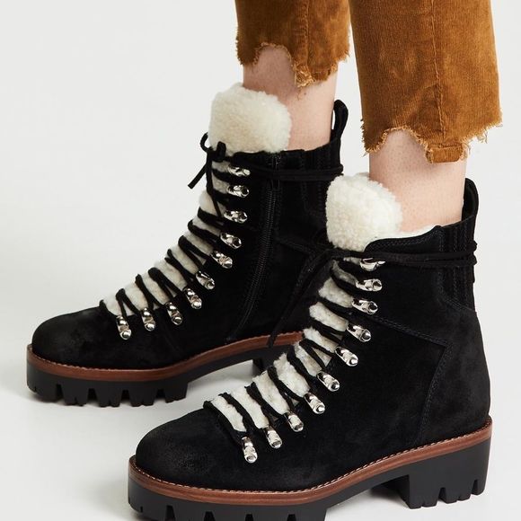 Jeffrey Campbell Shoes - Jeffrey Campbell Culvert Shearling Hiker Boot
